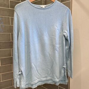 JJill Soft Blue Knit Sweater.Size Medium